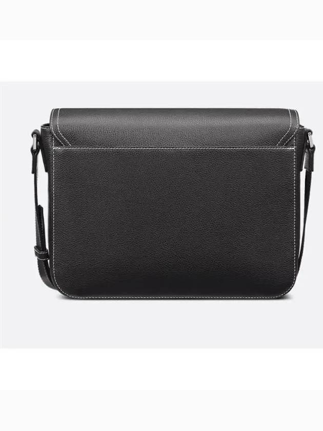 Saddle Grained Calfskin Messenger Bag Black - DIOR - BALAAN 3