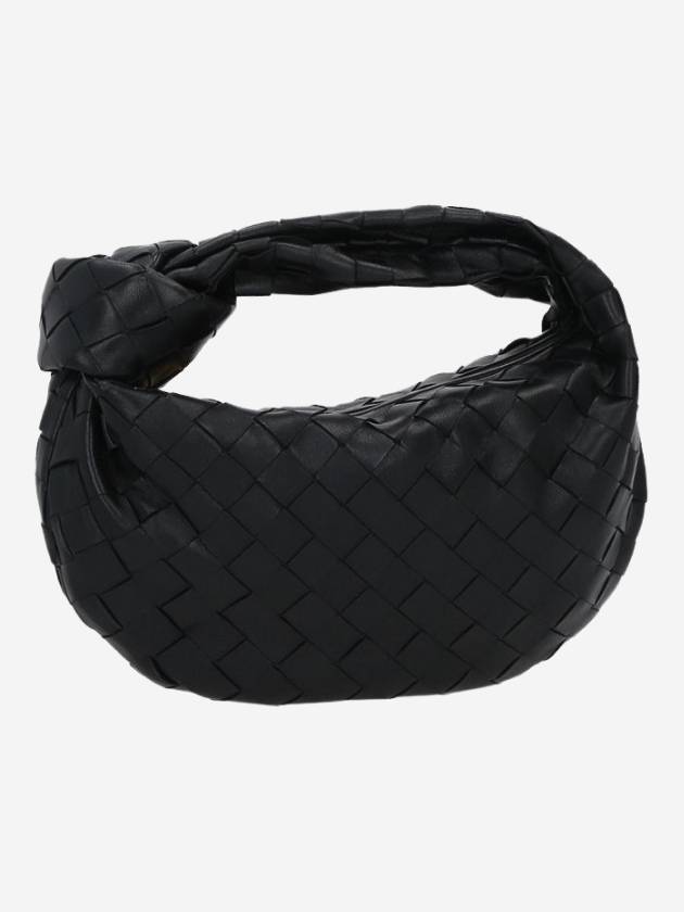 Jodie Intrecciato Small Tote Bag Black - BOTTEGA VENETA - BALAAN 2