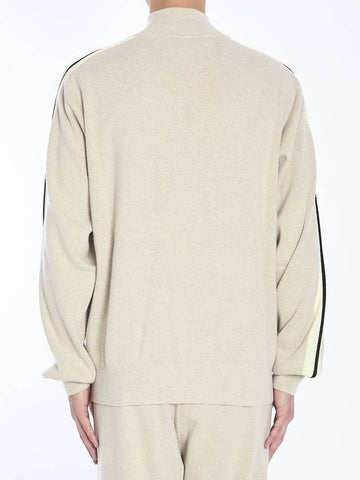 Track jacket in wool and cashmere - PALM ANGELS - BALAAN 1