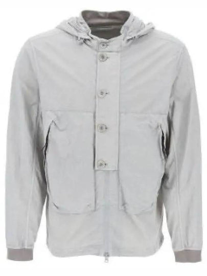 Flatt Nylon Goggle Over Long Sleeve Shirt Grey - CP COMPANY - BALAAN 2