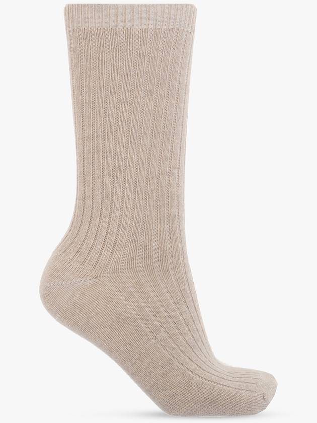 Hanro Ribbed Socks, Women's, Cream - HANRO - BALAAN 1