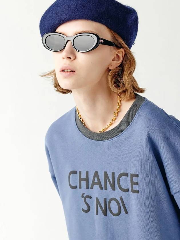 Unisex CHMXMTM Snowy Sweatshirt Mix Blue - CHANCE'S NOI - BALAAN 5