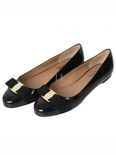 Women’s Varina Bellet Flats Black - SALVATORE FERRAGAMO - BALAAN 2