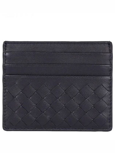 Intrecciato Weaving Card Wallet Navy - BOTTEGA VENETA - BALAAN 2