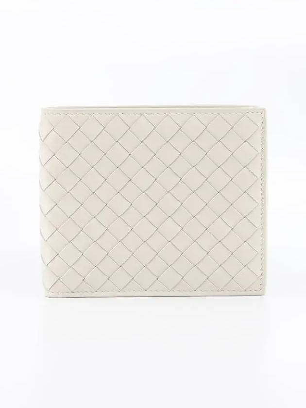 Intrecciato Leather Half Wallet Ivory - BOTTEGA VENETA - BALAAN 2