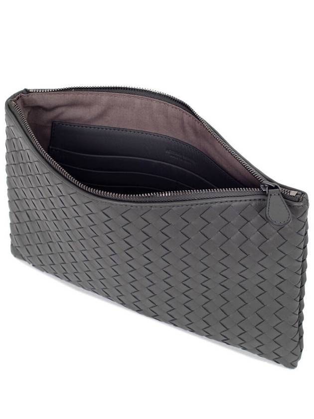 Intrecciato Clutch Bag Gray - BOTTEGA VENETA - BALAAN 7