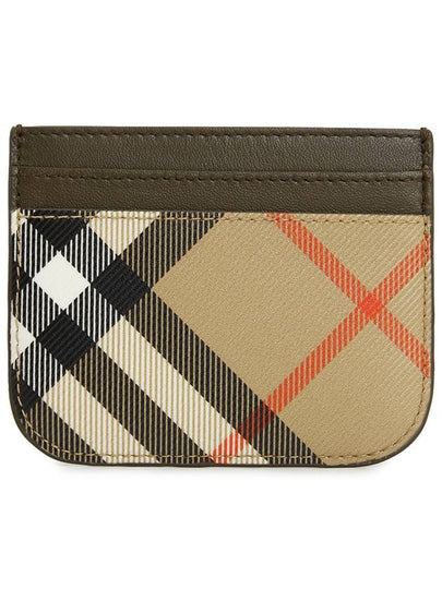 Check Card Wallet Beige - BURBERRY - BALAAN 2