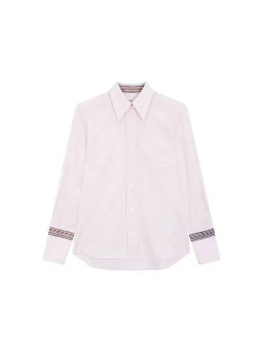 Women s Striped Decorative Cotton Shirt Pink 271686 - PAUL SMITH - BALAAN 1