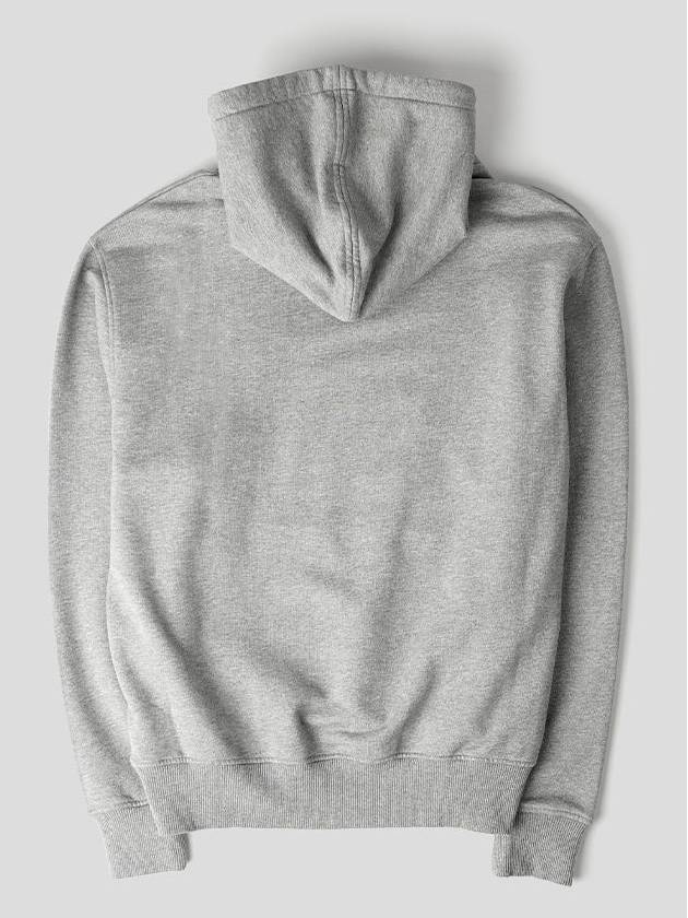 Heart Small Logo Hoodie Grey - AMI - BALAAN 4