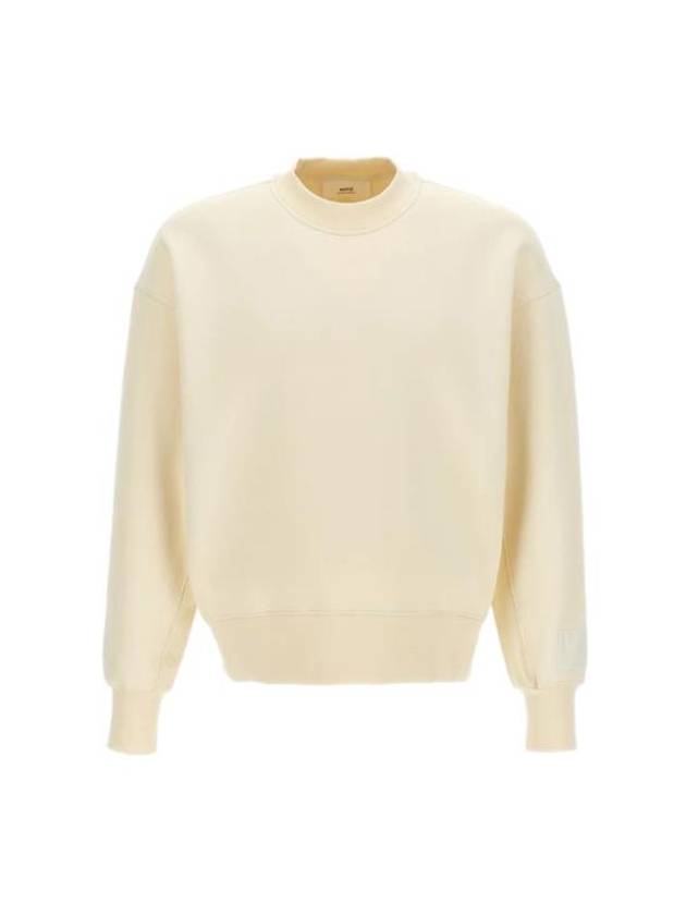 Alexandre Mattiussi Embroidered Logo Sweatshirt Ivory - AMI - BALAAN 1