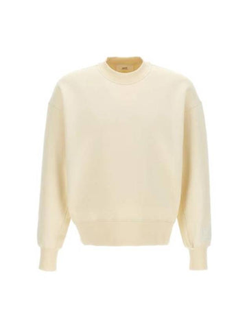 Alexandre Mattiussi Embroidered Logo Sweatshirt Ivory - AMI - BALAAN 1