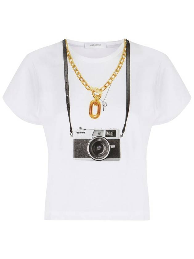 Rabanne Camera Print T-Shirt - PACO RABANNE - BALAAN 1