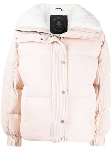 Women's Elmira Puffer Down Short Padding Rose Smoke - MOOSE KNUCKLES - BALAAN 1