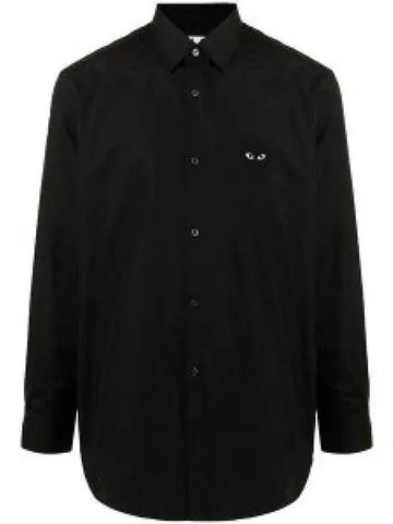 AX B004 051 1 P1B004 AZ Black Wappen Shirt 671000 - COMME DES GARCONS - BALAAN 1