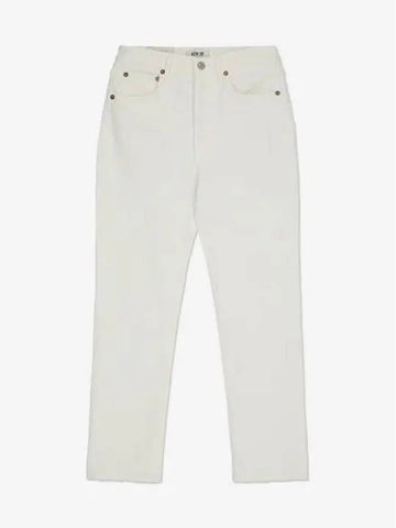 Riley High Straight Crop Denim Pants White A056C1085WHIP - AGOLDE - BALAAN 1