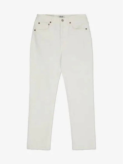 High Waist Crop Jeans White - AGOLDE - BALAAN 2