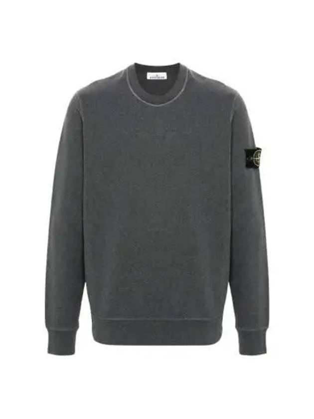 Compass Patch Cotton Sweatshirt Grey - STONE ISLAND - BALAAN 2