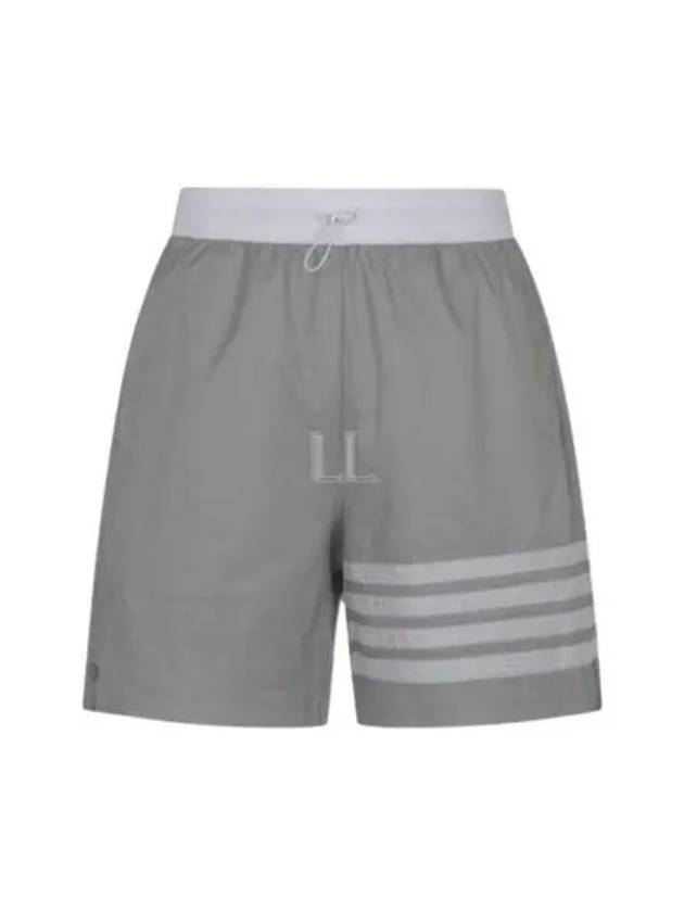 4 Bar Stripe Track Shorts Grey - THOM BROWNE - BALAAN 2