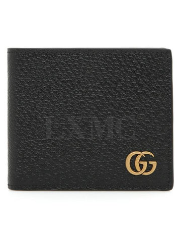 GG Marmont half wallet bifold black 428726 - GUCCI - BALAAN 1