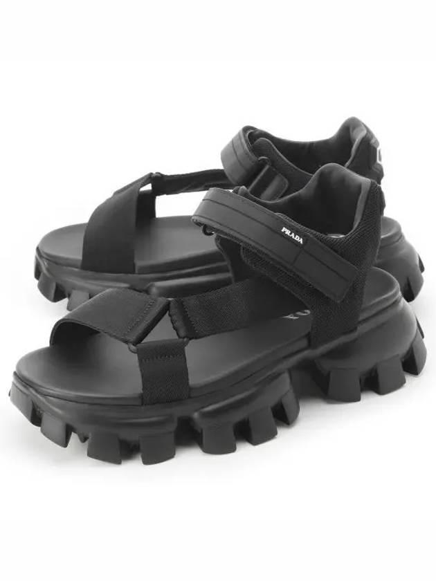 Cloudburst Thunder Sandals Black - PRADA - BALAAN 2