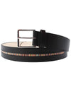 Signature Stripe Trim Belt Black - PAUL SMITH - BALAAN 1