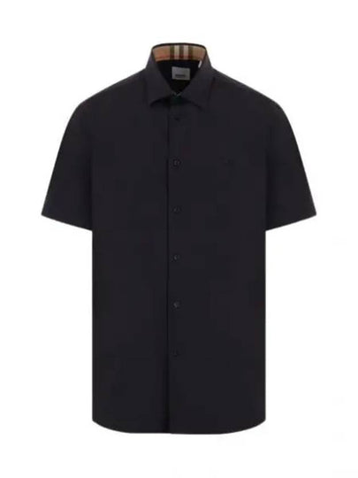 Organic Cotton Polo Shirt Black - BURBERRY - BALAAN 2