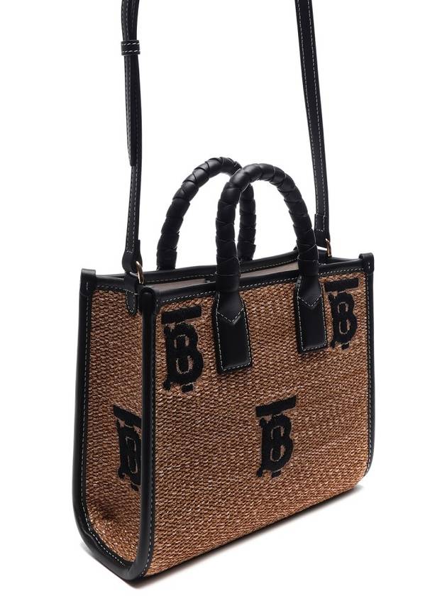 Mini Freya Tote Bag Natural - BURBERRY - BALAAN 4