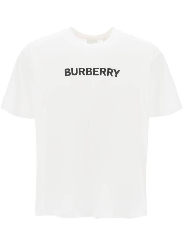 Logo Print Short Sleeve T-Shirt White - BURBERRY - BALAAN 2