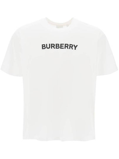 Logo Print Short Sleeve T-Shirt White - BURBERRY - BALAAN 2