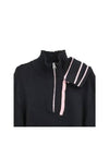 Y PROJECT Panel detail long sleeve half zip up knit MPULL75 S24 Y59 BLACK - Y/PROJECT - BALAAN 3