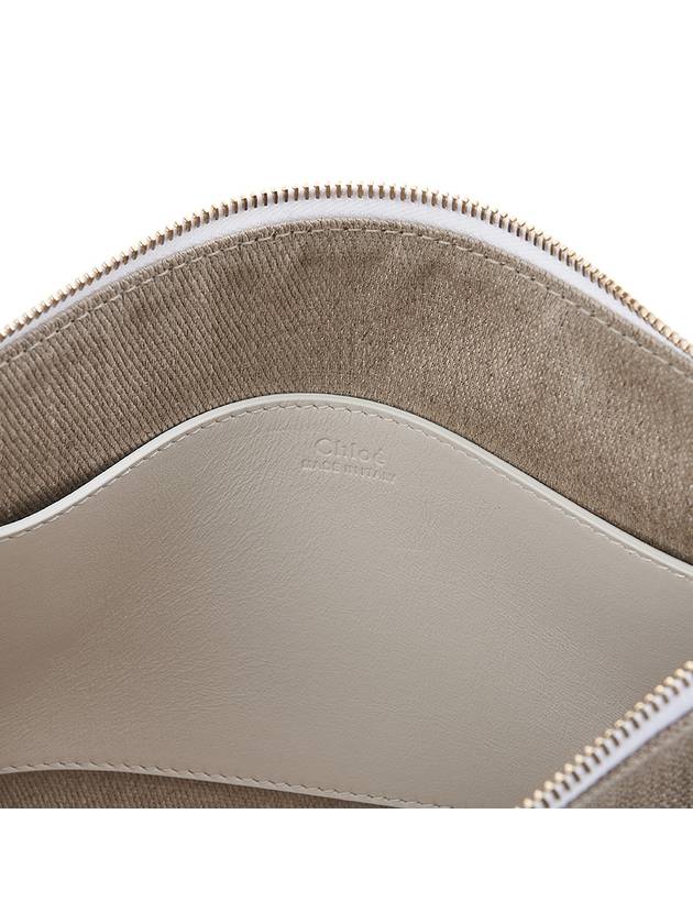 Sense Zipper Clutch Bag Beige White - CHLOE - BALAAN 11