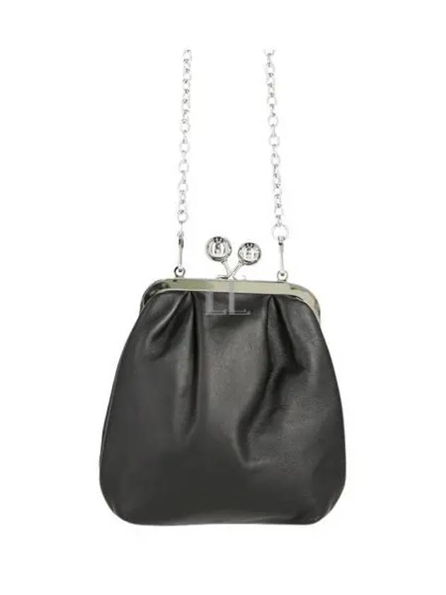 Piavewe Chain Shoulder Bag Black - MAX MARA - BALAAN 2