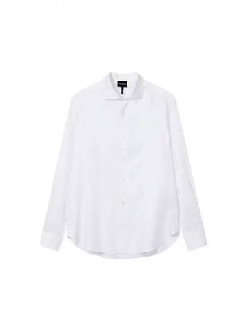 Men s diagonal logo regular fit shirt white 271360 - EMPORIO ARMANI - BALAAN 1