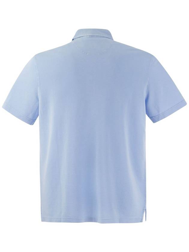 Men s Cotton Short Sleeve PK Shirt Light Blue - FEDELI - BALAAN 3