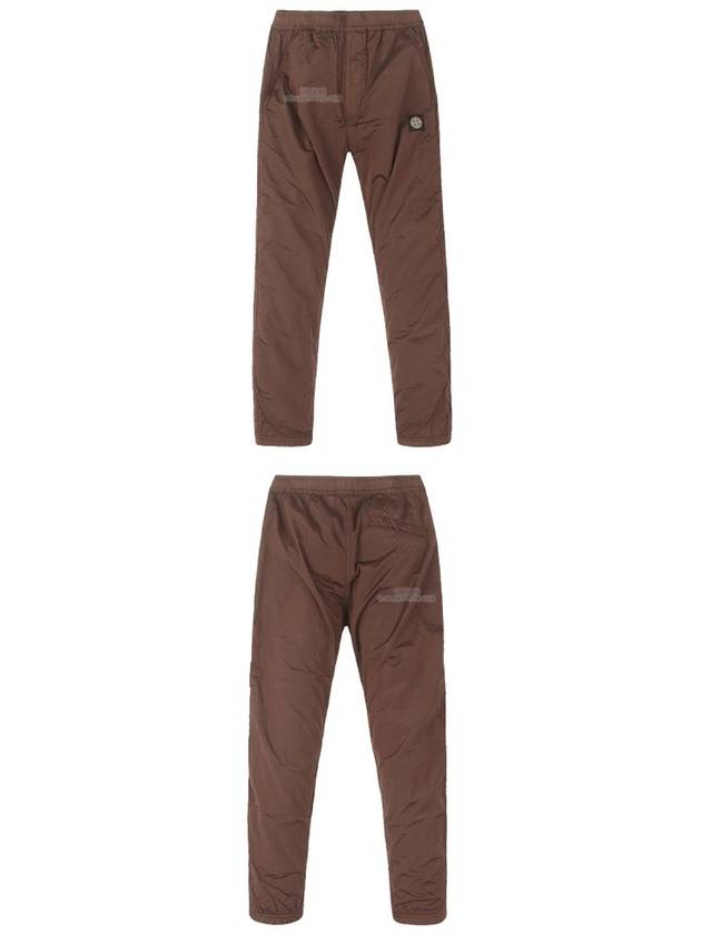 Men's Nylon Metal Ripstop Track Pants Brown - STONE ISLAND - BALAAN 5