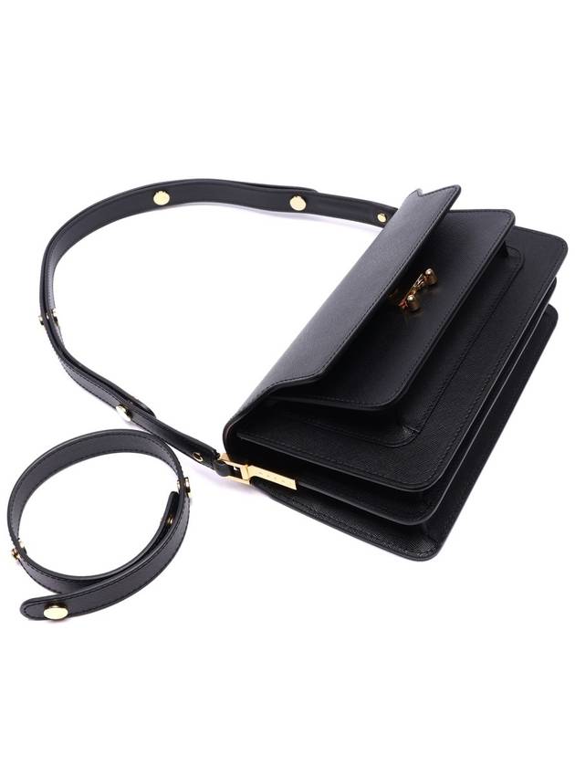 Trunk East West Shoulder Bag Black - MARNI - BALAAN 6