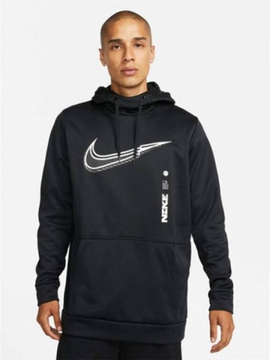 01DD1765010Therma Fit Swoosh Training Hooded TshirtBlack - NIKE - BALAAN 1