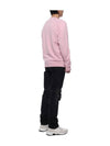 Logo Patch Crew Neck Sweatshirt Pink - STONE ISLAND - BALAAN 7