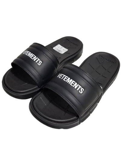 USSRE4 BLACK WHTITE Women Slippers Black - VETEMENTS - BALAAN 2