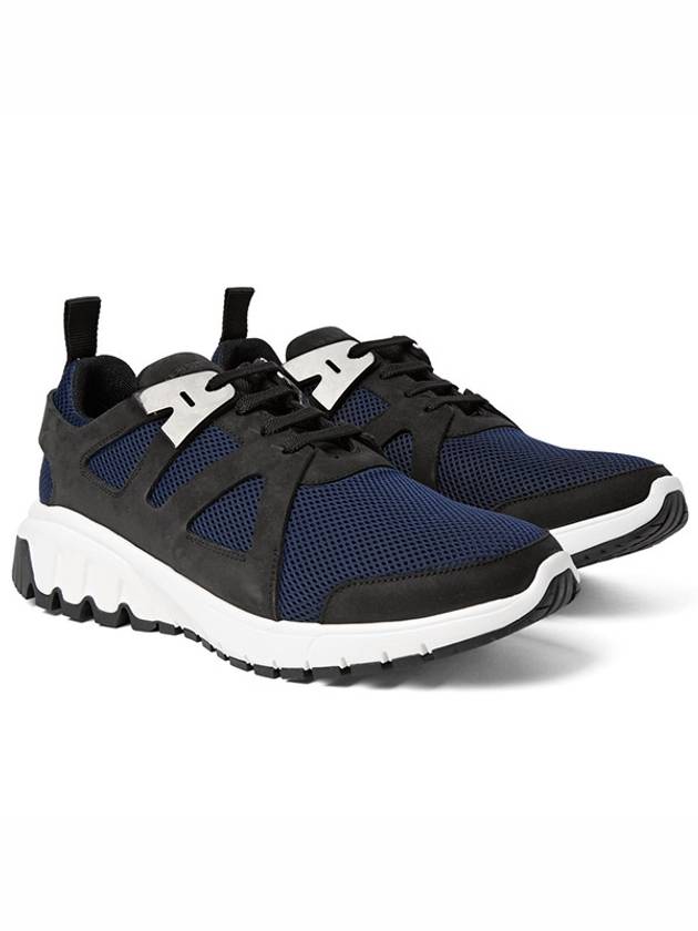 Metal Vibram Mesh Low-Top Sneakers Navy Black - NEIL BARRETT - BALAAN 2