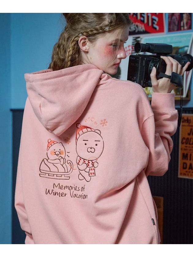 CPGN Kakao Friends Winter Lion Hoodie Indie Pink - CPGN STUDIO - BALAAN 3