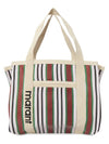 Darwen Striped Nylon Tote Bag Red - ISABEL MARANT - BALAAN 2