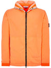 Wappen Patch Skin Touch Nylon Hooded Jacket Orange - STONE ISLAND - BALAAN 2