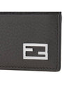 Baguette Leather Card Wallet Grey - FENDI - BALAAN 7