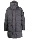 Waffen Patch Crinkle Reps Long Padding Charcoal - STONE ISLAND - BALAAN 3