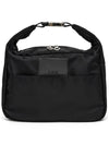 Buckle two-pocket shoulder and crossbag travel bag black - LE MASQUE - BALAAN 6