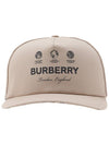 Label Print Cotton Gabardine Ball Cap Soft Phone - BURBERRY - BALAAN 3