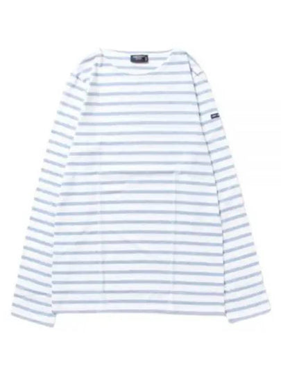 Minquiers Modern Stripe Long Sleeve T-Shirt Neige CL - SAINT JAMES - BALAAN 2