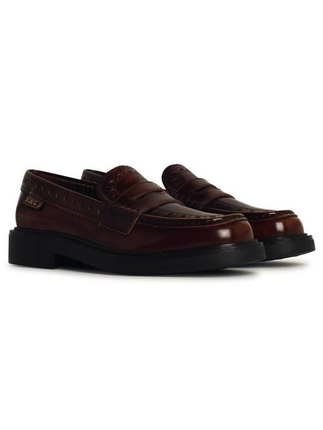 Mocassino Patent Leather Loafer Brown - TOD'S - BALAAN 3