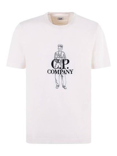 1020 Jersey British Sailor Short Sleeve T-Shirt White - CP COMPANY - BALAAN 2